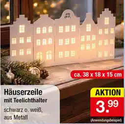 Zimmermann Häuserzeile mit Teelichthalter Angebot