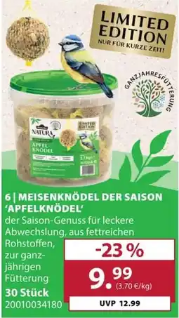 Dehner Natura Meisenknödel der Saison 'Apfelknödel' Angebot