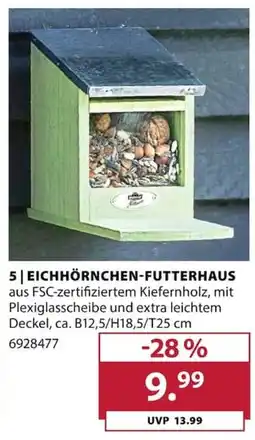Dehner EICHHÖRNCHEN-FUTTERHAUS Angebot