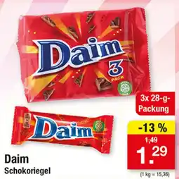 Zimmermann Daim Schokoriegel Angebot