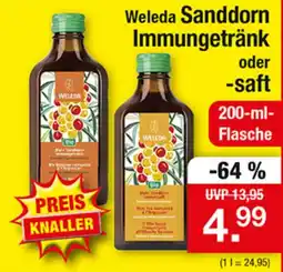 Zimmermann Weleda Sanddorn Immungetränk oder -saft Angebot