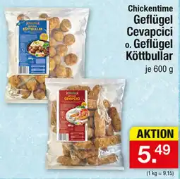 Zimmermann Chickentime Geflügel Cevapcici o. Geflügel Köttbullar Angebot