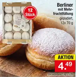 Zimmermann Berliner mit Mehrfruchtfüllung gepudert Angebot