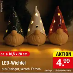 Zimmermann LED-Wichtel aus Steingut Angebot