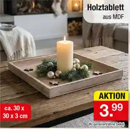 Zimmermann Holztablett aus MDF Angebot