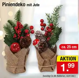 Zimmermann Piniendeko mit Jute Angebot