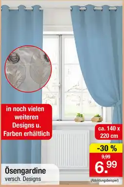 Zimmermann Ösengardine Angebot