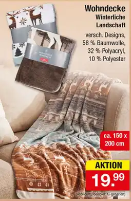 Zimmermann Wohndecke Winterliche Landschaft Angebot