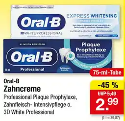 Zimmermann Oral-B Zahncreme Angebot