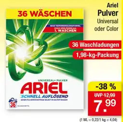 Zimmermann Ariel Pulver Universal oder Color Angebot