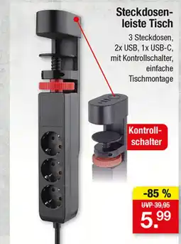 Zimmermann Steckdosenleiste Tisch Angebot
