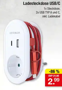 Zimmermann Ladesteckdose USB/C Angebot