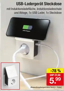 Zimmermann USB-Ladergerät Steckdose Angebot