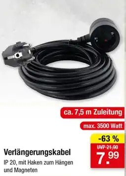 Zimmermann Verlängerungskabel Angebot