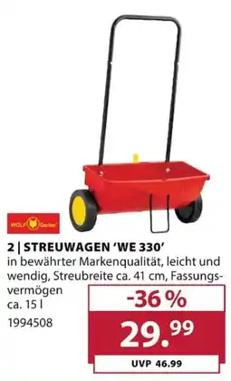 Dehner STREUWAGEN 'WE 330' WOLF Garten Angebot