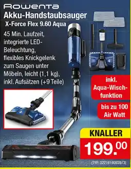Zimmermann Rowenta Akku-Handstaubsauger X-Force Flex 9.60 Aqua Angebot