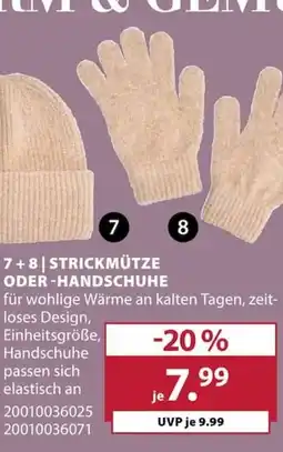 Dehner STRICKMÜTZE ODER -HANDSCHUHE Angebot