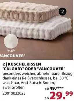 Dehner KUSCHELKISSEN 'CALGARY' ODER 'VANCOUVER' Angebot