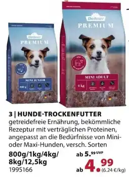 Dehner Dehner PREMIUM Hunde-Trockenfutter Angebot