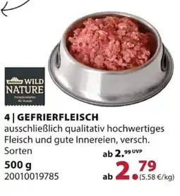 Dehner Delner WILD NATURE GEFRIERFLEISCH Angebot