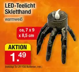Zimmermann LED-Teelicht Skletthand Angebot