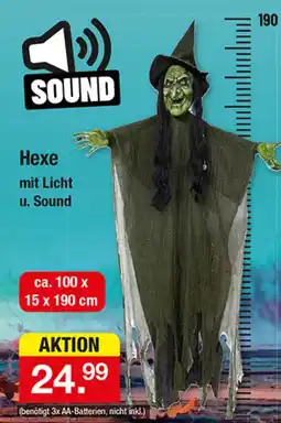 Zimmermann Hexe mit Licht u. Sound Angebot
