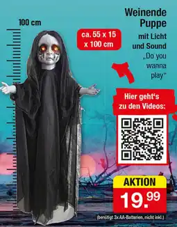 Zimmermann Weinende Puppe Angebot
