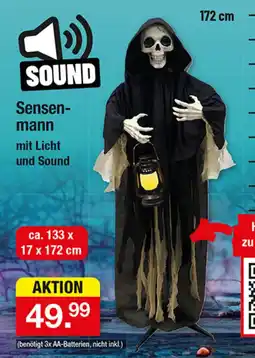 Zimmermann Sensenmann mit Licht und Sound Angebot