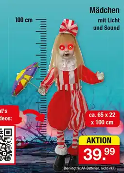 Zimmermann Mädchen mit Licht und Sound Angebot