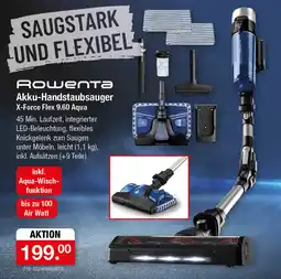 Zimmermann Rowenta Akku-Handstaubsauger X-Force Flex 9.60 Aqua Angebot