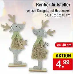 Zimmermann Rentier Aufsteller Angebot