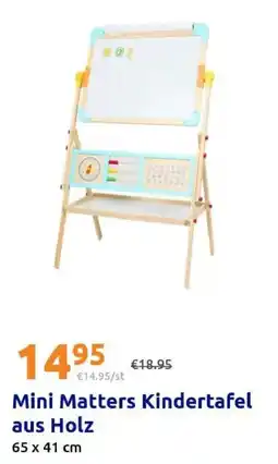 Action Mini Matters Kindertafel aus Holz Angebot