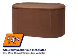 Action Stauraumhocker mit Tschplatte Angebot
