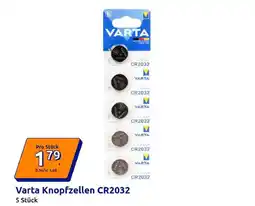 Action Varta Knopfzellen CR2032 Angebot
