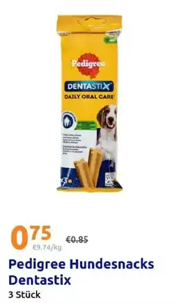 Action Pedigree Hundesnacks Dentastix Angebot