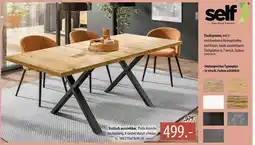 Franz Knuffmann Esstisch ausziehbar, Platte Asteiche Nachbildung, X-Gestell Metall schwarz Angebot