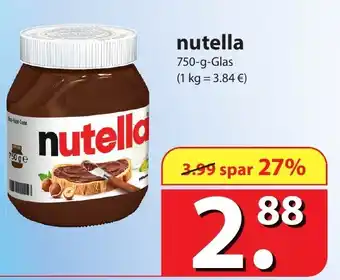 Famila Nord Ost Nutella 750g Angebot