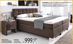 Franz Knuffmann Boxspringbett, Webstoff braun Angebot