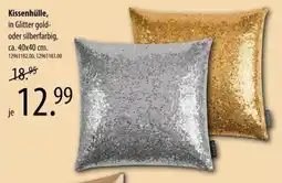 Franz Knuffmann Kissenhülle in Glitter gold- oder silberfarbig Angebot