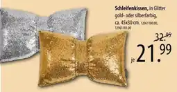 Franz Knuffmann Schleifenkissen, in Glitter gold- oder silberfarbig Angebot
