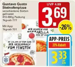 WEZ Gustavo Gusto Steinofenpizza Angebot
