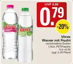 WEZ Vitrex Wasser mit Frucht Angebot