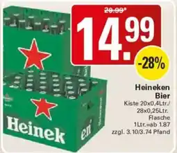 WEZ Heineken Bier Angebot