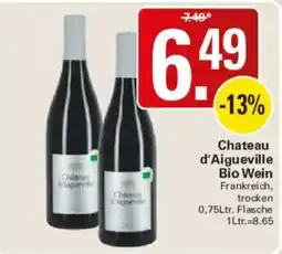 WEZ Chateau d'Aigueville Bio Wein Angebot