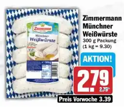 AEZ Zimmermann Münchner Weißwürste Angebot