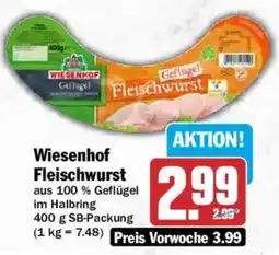 AEZ WiesenhoF Geflügel Fleischwurst Angebot