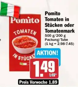 AEZ Pomito Tomaten in Stücken oder Tomatenmark Angebot