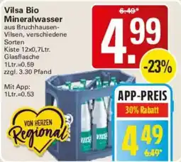 WEZ Vilsa Bio Mineralwasser Angebot