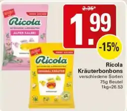 WEZ Ricola Kräuterbonbons Angebot