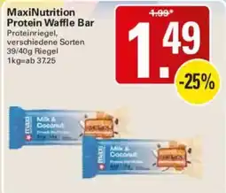 WEZ MaxiNutrition Protein Waffle Bar Angebot